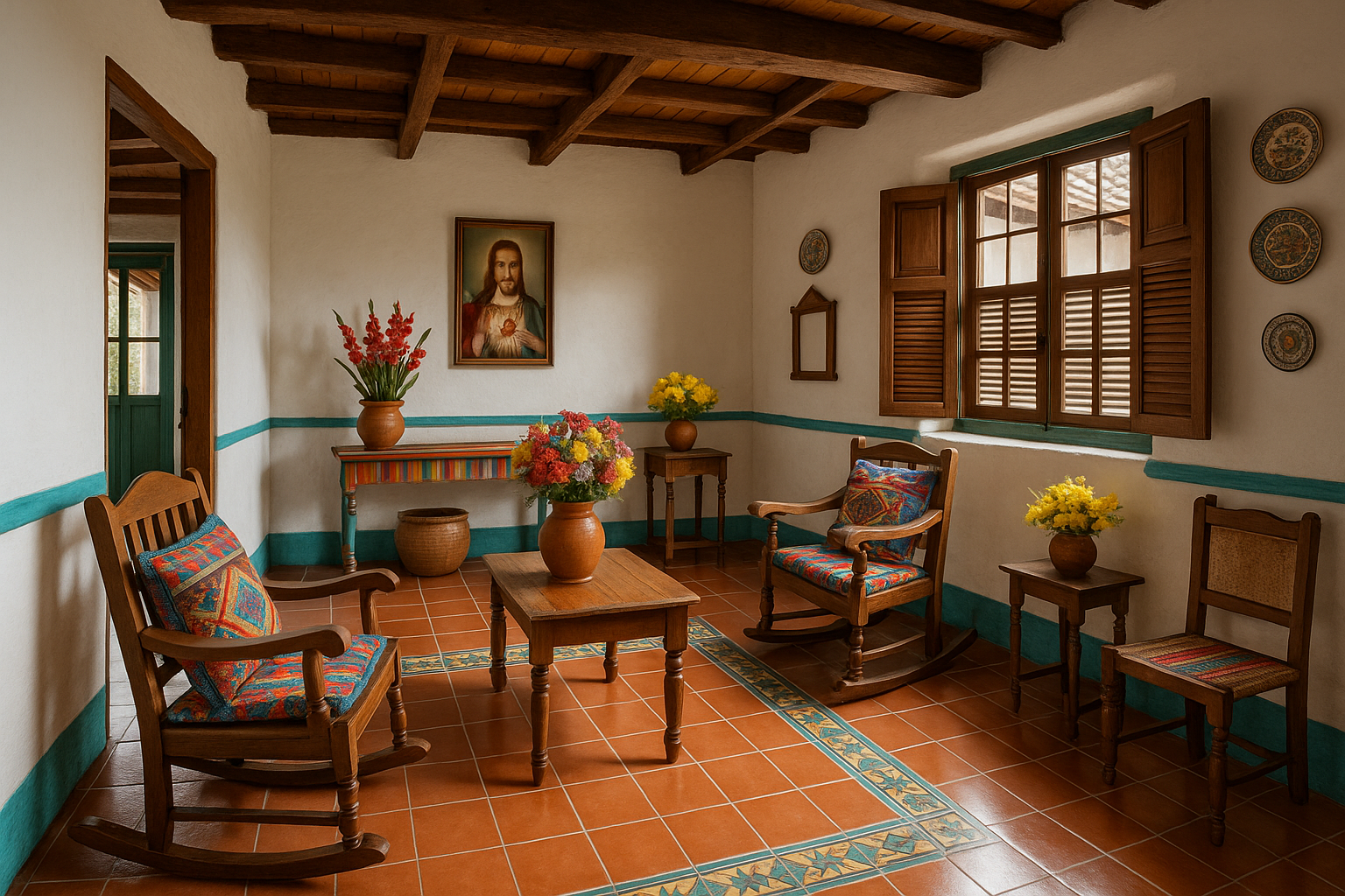 Traditional Colombian home very clean